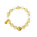 Eastern Stone Bead Bracelet — Citrine & Clear Crystal | DAO Chant