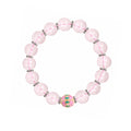 Rose Quartz Enamel Bead Bracelet — Harmony & Feminine Radiance | DAO Chant