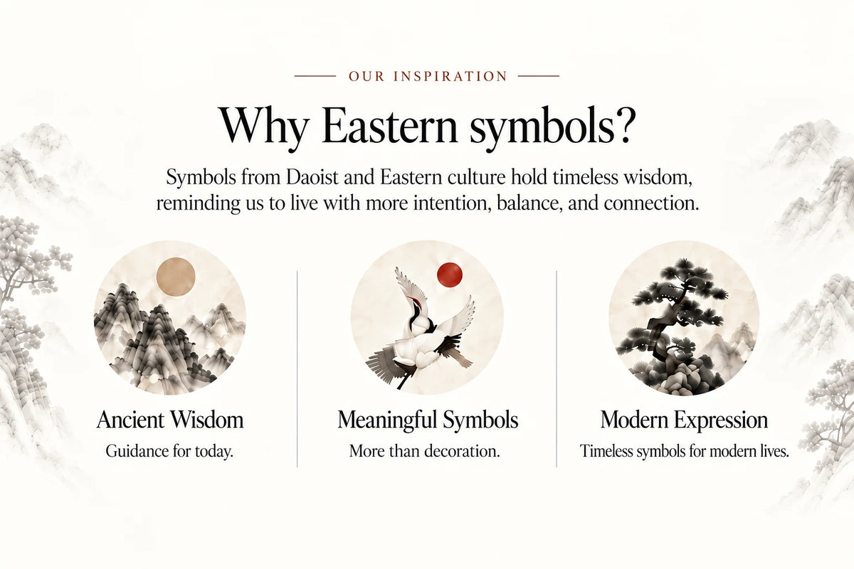 Eastern symbols as ancient wisdom, meaningful design, and modern expression