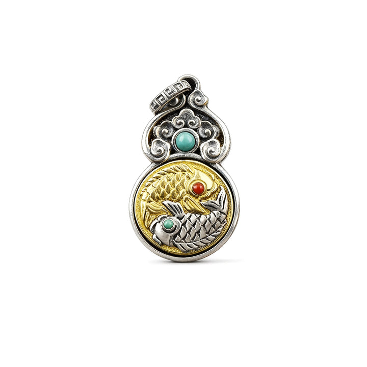 Gourd Taichi Fish Pendant — Eastern Symbol Jewelry