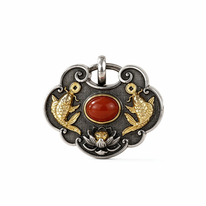 Tibetan Twin Fish Locket Pendant | Eastern Symbol Jewelry