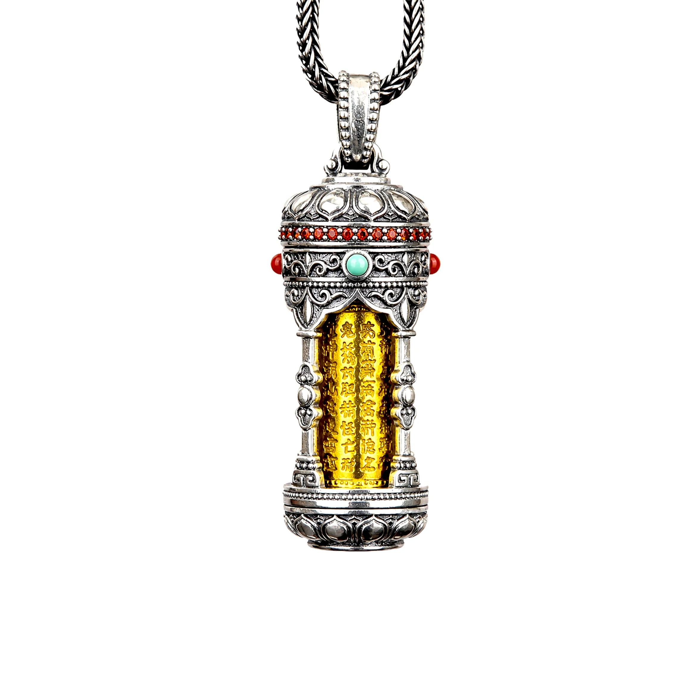 Golden Light Mantra Talisman Pendant