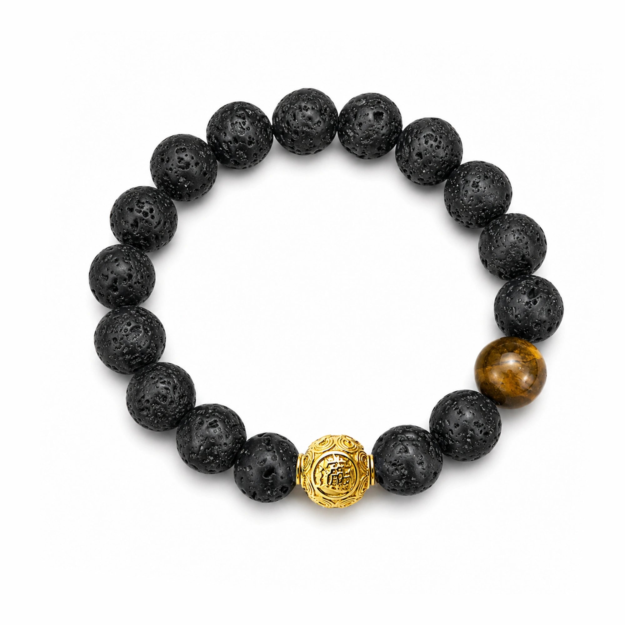 Wealth Wish Volcanic Stone & Pietersite Bracelet — main product view