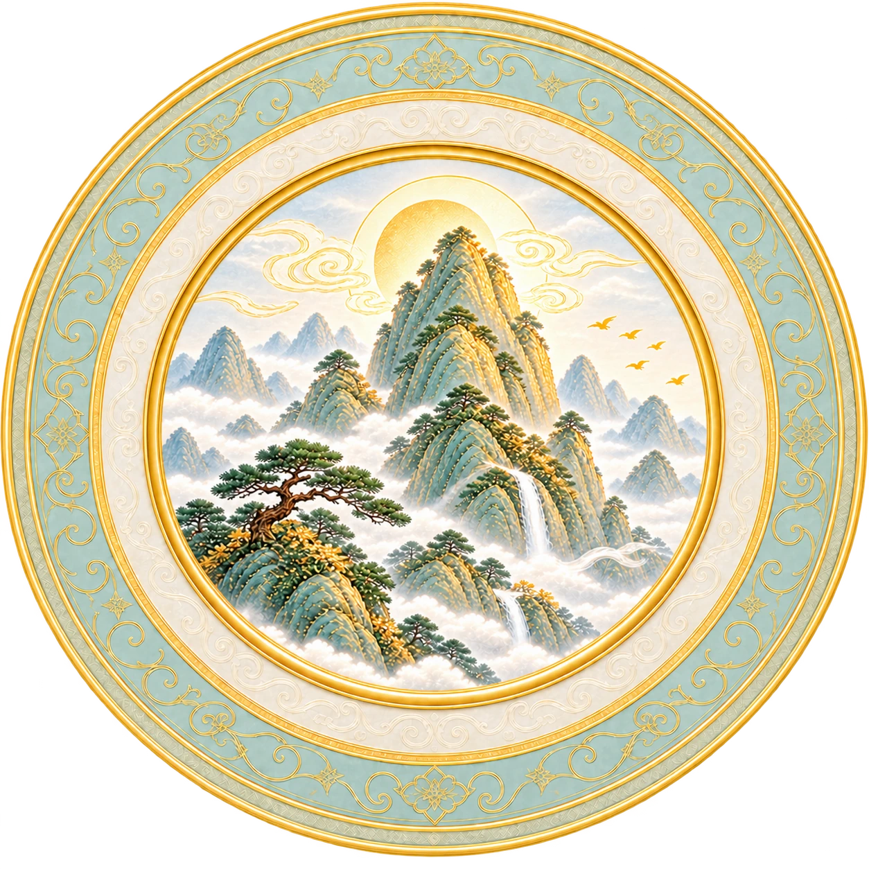 Mountain Spirit painted mountain symbol