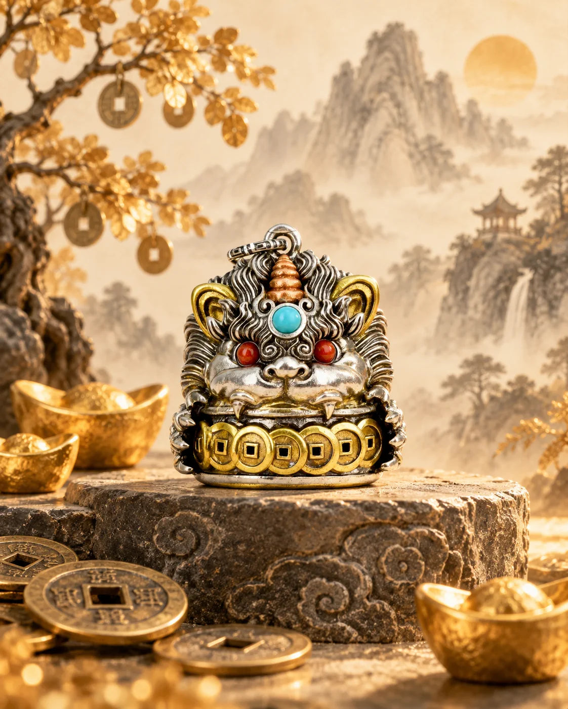 Pixiu Guardian Pendant — Eastern Symbol Jewelry